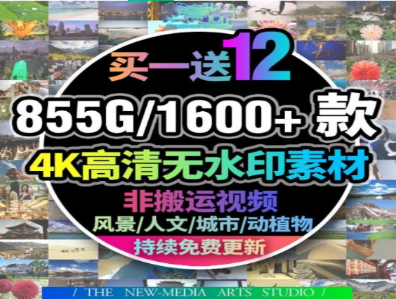 4K高清无水印素材1600款-七哥资源网 - 全网最全创业项目资源