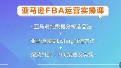 亚马逊FBA运营实操课，纯数据分析选品法，完美Listing打造方法，爆款打造PPC策略及实操-七哥资源网 - 全网最全创业项目资源