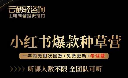 言若非-小红书爆款种草营，最值得入局的站外流量渠道！-七哥资源网 - 全网最全创业项目资源