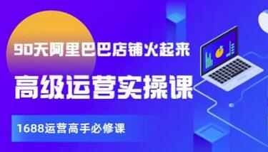 【90天阿里巴巴店铺火起来】高级运营实操课，1688运营高手必修课-七哥资源网 - 全网最全创业项目资源