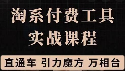 淘系付费工具实战课程【直通车、引力魔方】战略优化，实操演练（价值1299）-七哥资源网 - 全网最全创业项目资源