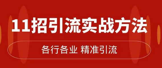 精准引流术：11招引流实战方法，让你私域流量加到爆（11节课完整)-七哥资源网 - 全网最全创业项目资源