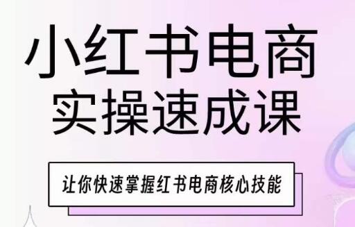 小红书电商实操速成课，让你快速掌握红书电商核心技能-七哥资源网 - 全网最全创业项目资源