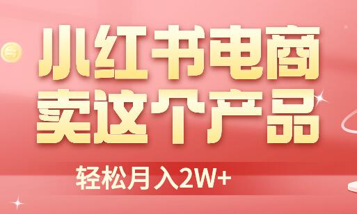 小红书无货源电商0门槛开店，卖这个品轻松实现月入2W-七哥资源网 - 全网最全创业项目资源