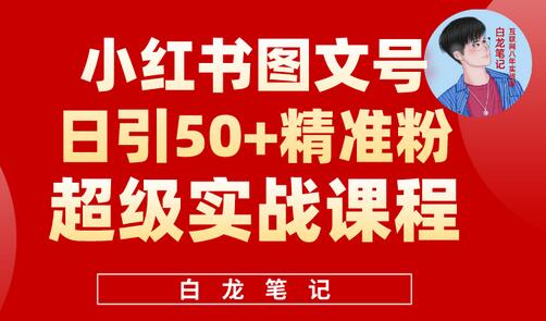 小红书图文号日引50+精准流量，超级实战的小红书引流课，非常适合新手【揭秘】-七哥资源网 - 全网最全创业项目资源