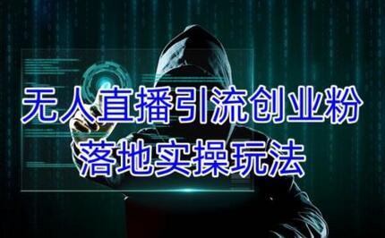 外面收费3980的无人直播引流创业粉落地实操玩法，单日引100+精准创业粉-七哥资源网 - 全网最全创业项目资源