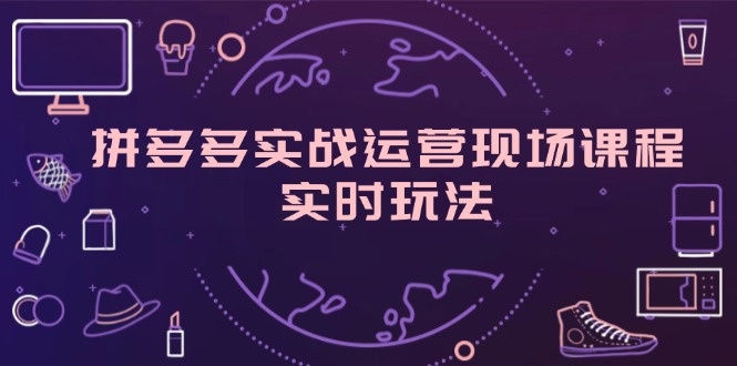 （11759期）拼多多实战运营现场课程，实时玩法，爆款打造，选品、规则解析-七哥资源网 - 全网最全创业项目资源