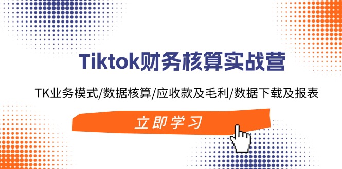 （11978期）Tiktok财务核算实战营：TK业务模式/数据核算/应收款及毛利/数据下载及报表-七哥资源网 - 全网最全创业项目资源