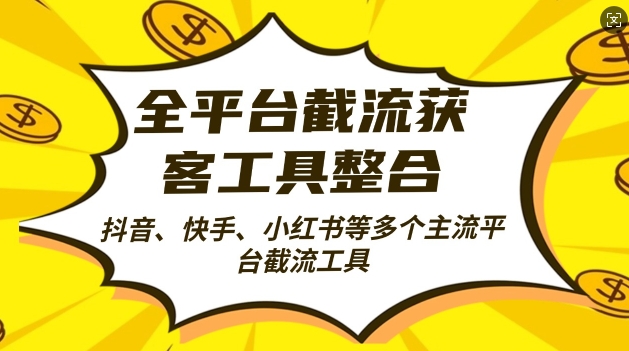 全平台截流获客工县整合全自动引流，日引2000+精准客户【揭秘】-七哥资源网 - 全网最全创业项目资源