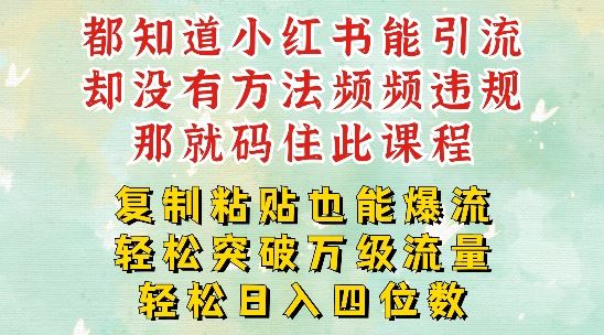 小红书靠复制粘贴一周突破万级流量池干货，以减肥为例，每天稳定引流变现四位数【揭秘】-七哥资源网 - 全网最全创业项目资源