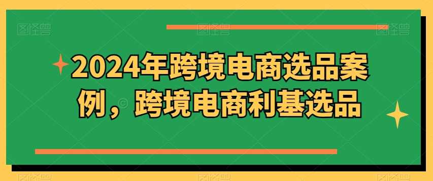 2024年跨境电商选品案例，跨境电商利基选品（更新11月）-七哥资源网 - 全网最全创业项目资源