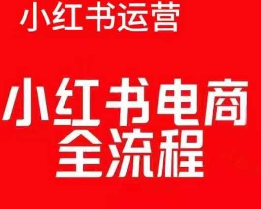 红薯电商实操课，小红书电商全流程-七哥资源网 - 全网最全创业项目资源