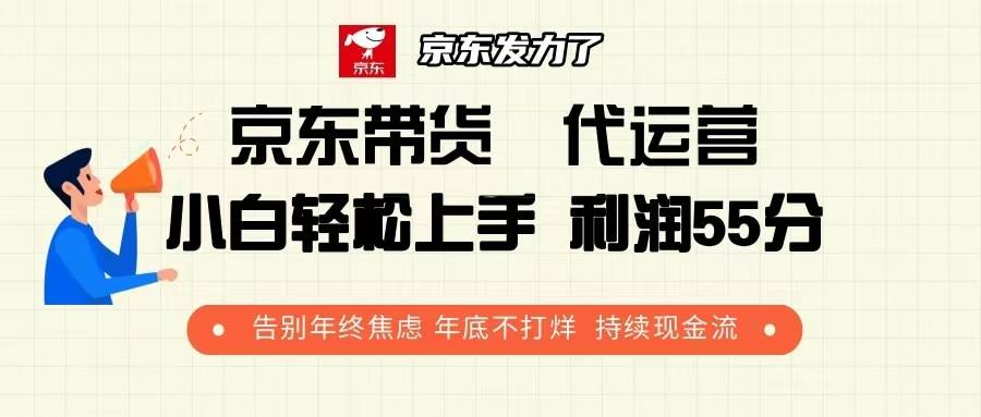 （13833期）京东带货 代运营 利润55分 告别年终焦虑 年底不打烊 持续现金流-七哥资源网 - 全网最全创业项目资源