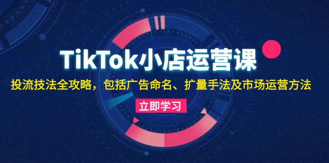 （13063期）TikTok小店运营课：投流技法全攻略，包括广告命名 扩量手法及市场运营方法-七哥资源网 - 全网最全创业项目资源